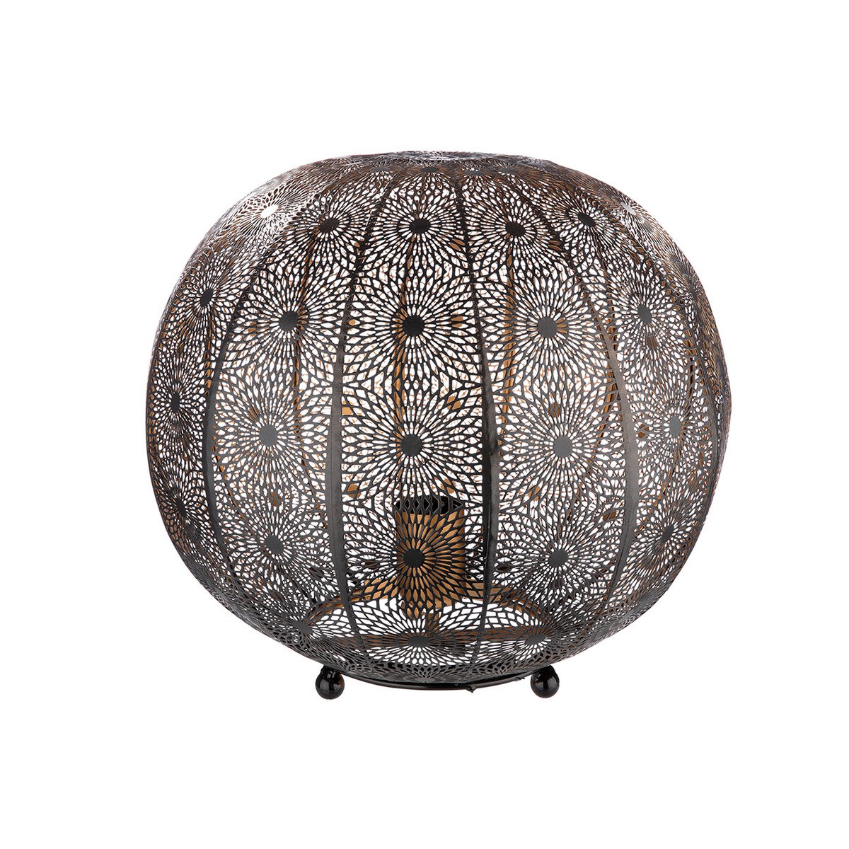 Metalen lamp "Menara" zwart/goud