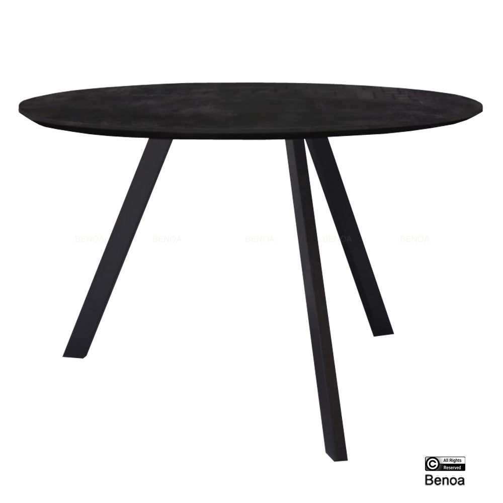 Berlin Dining Table Round Black 130