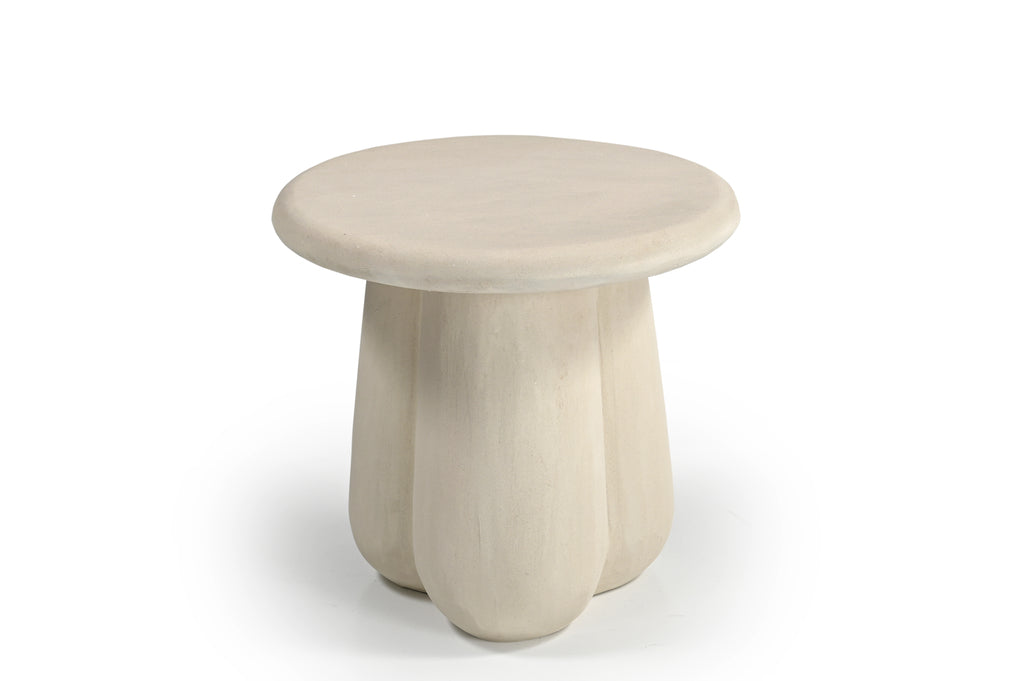 Bijzettafel rond concrete 50x50x47 cm