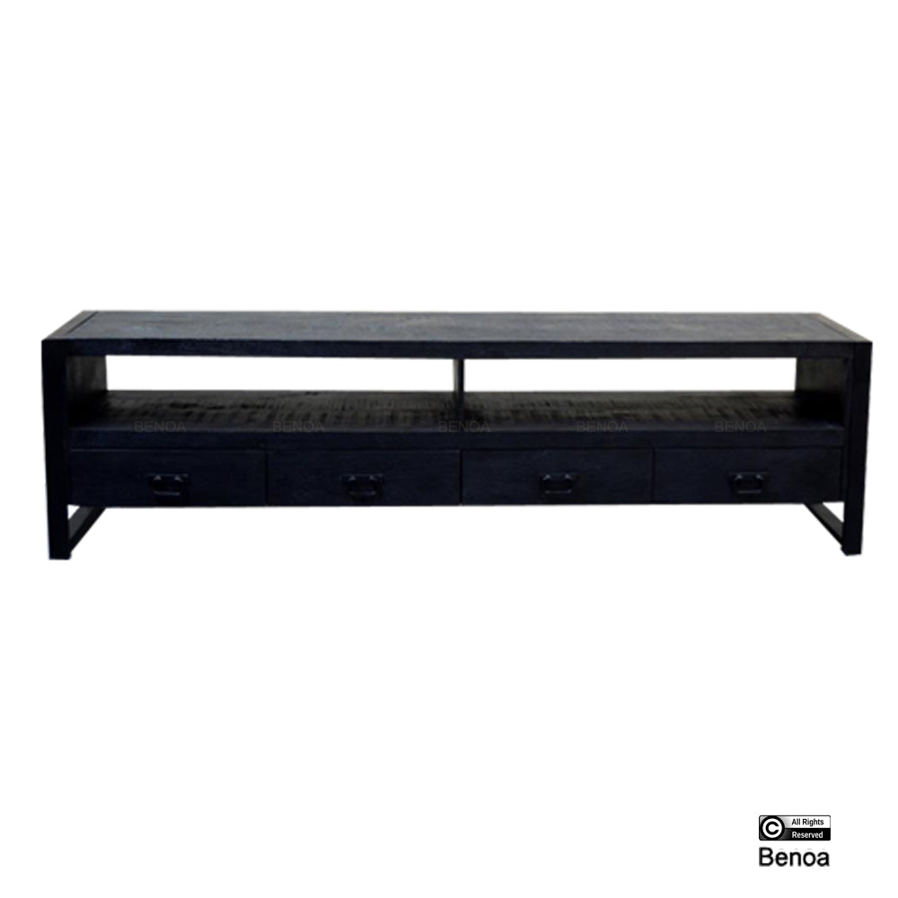 Britt 4 Drawer TV Cabinet Black 220