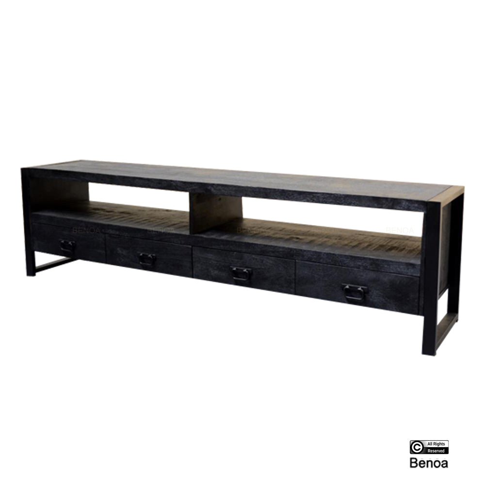 Britt 4 Drawer TV Cabinet Black 220
