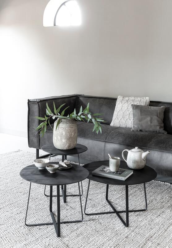 Coffee table Neptunes medium BLACK