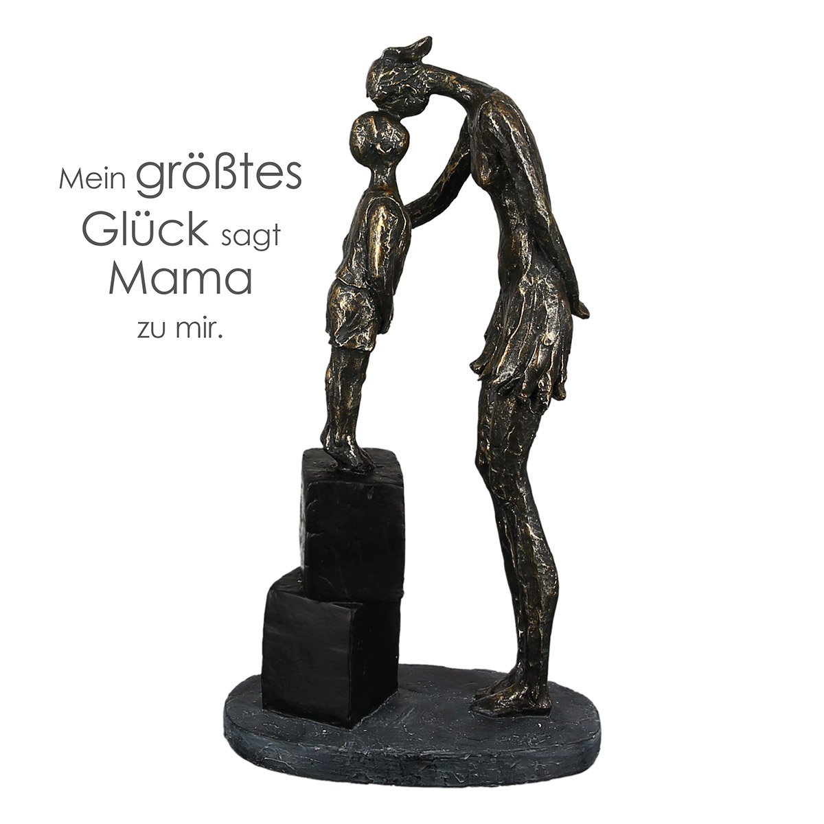 Poly Skulptur "Moeder en kind"