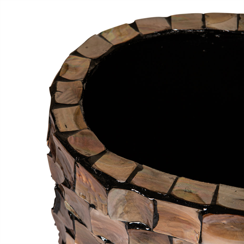 PTMD Daven Poly Shell Pot - Brons