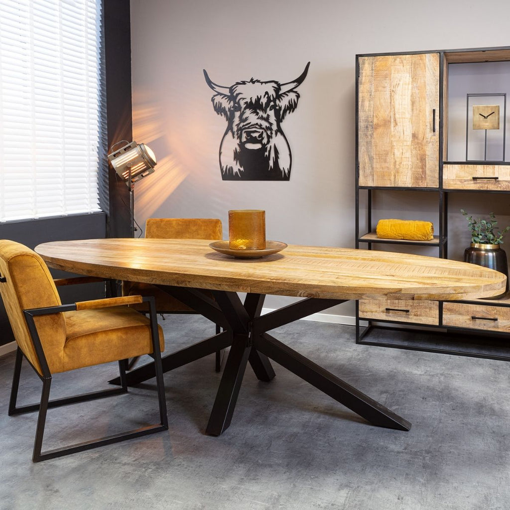 Eetkamertafel Denver | Ovaal | Mangohout | 180 cm