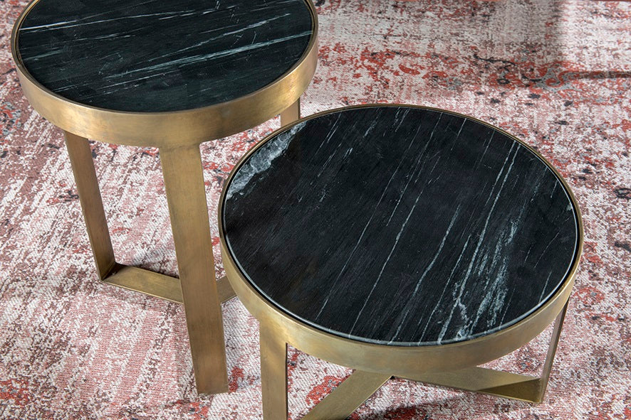 Glennis Marble Black Gold 40 cm