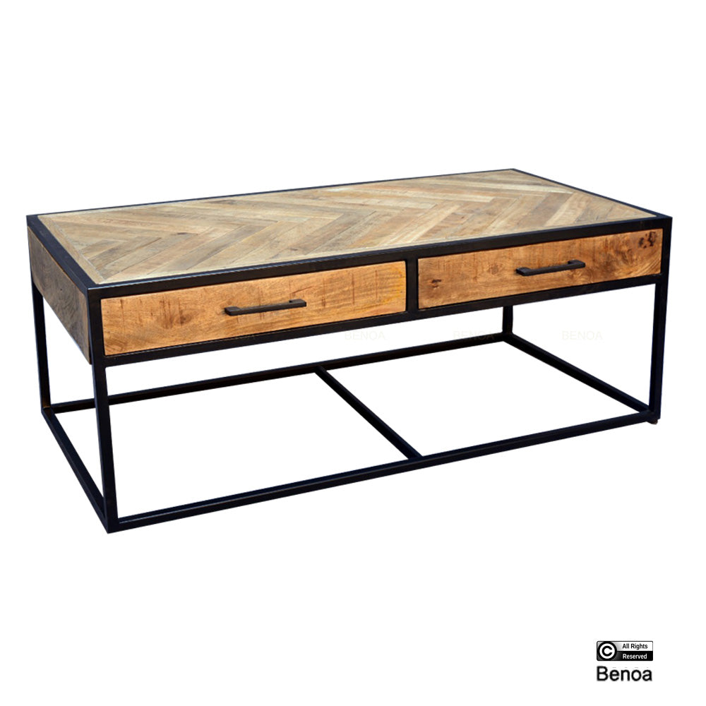 Jax 2 Drawer Coffee Table 120