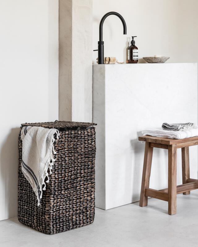Laundry basket Palawan BLACK WASH