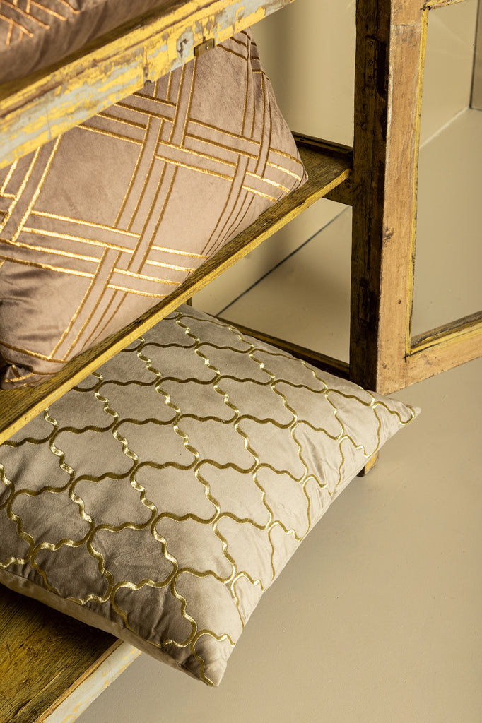 Sierkussen Lizze – Vierkant – Beige