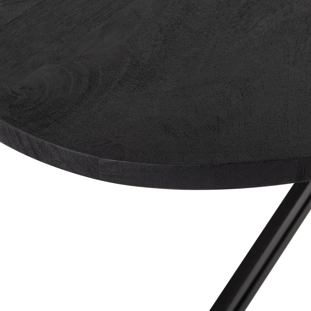 Yana Elipse Dining Table Black 180