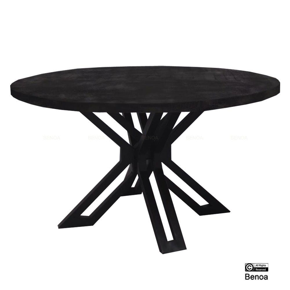 Yana Round Coffee Table Black 80