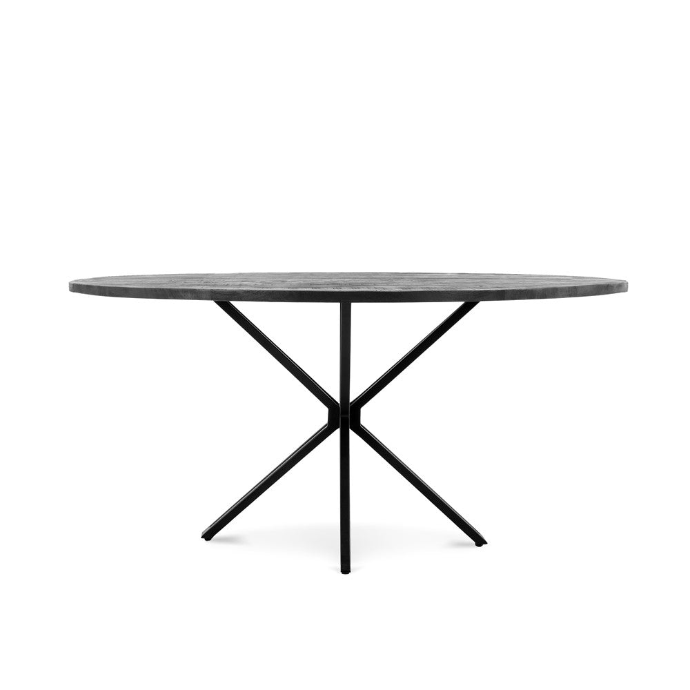 Yana Round Dining Table Black 140