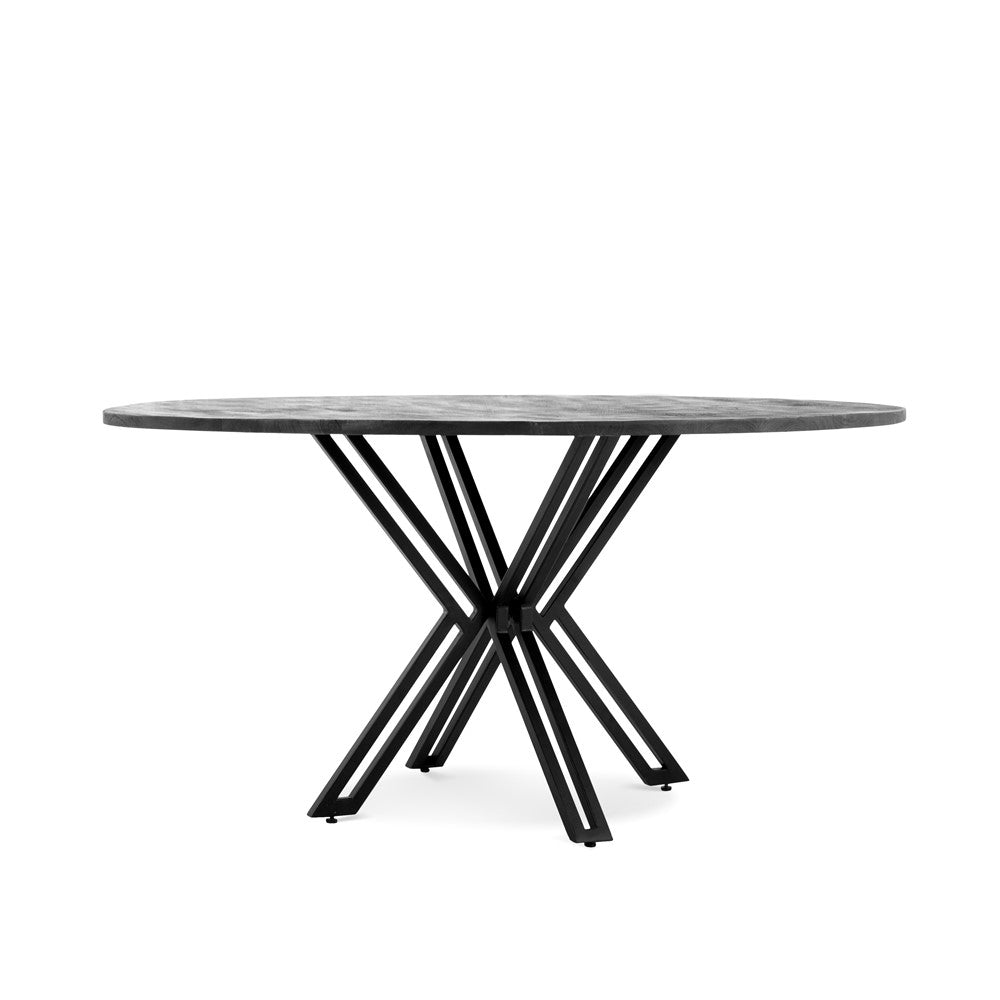 Yana Round Dining Table Black 140