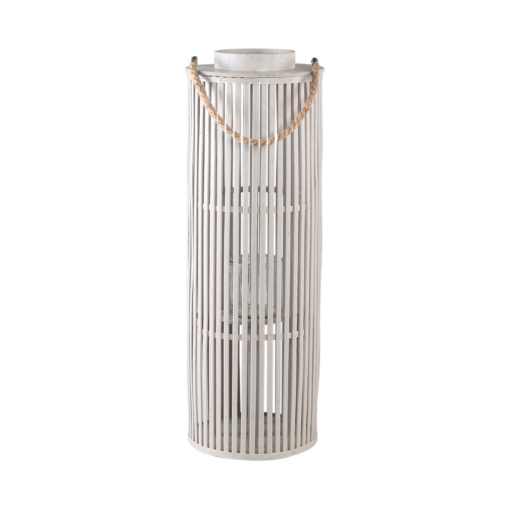Zafria Cream Bamboo Lantaarn – Rond en Sfeervol