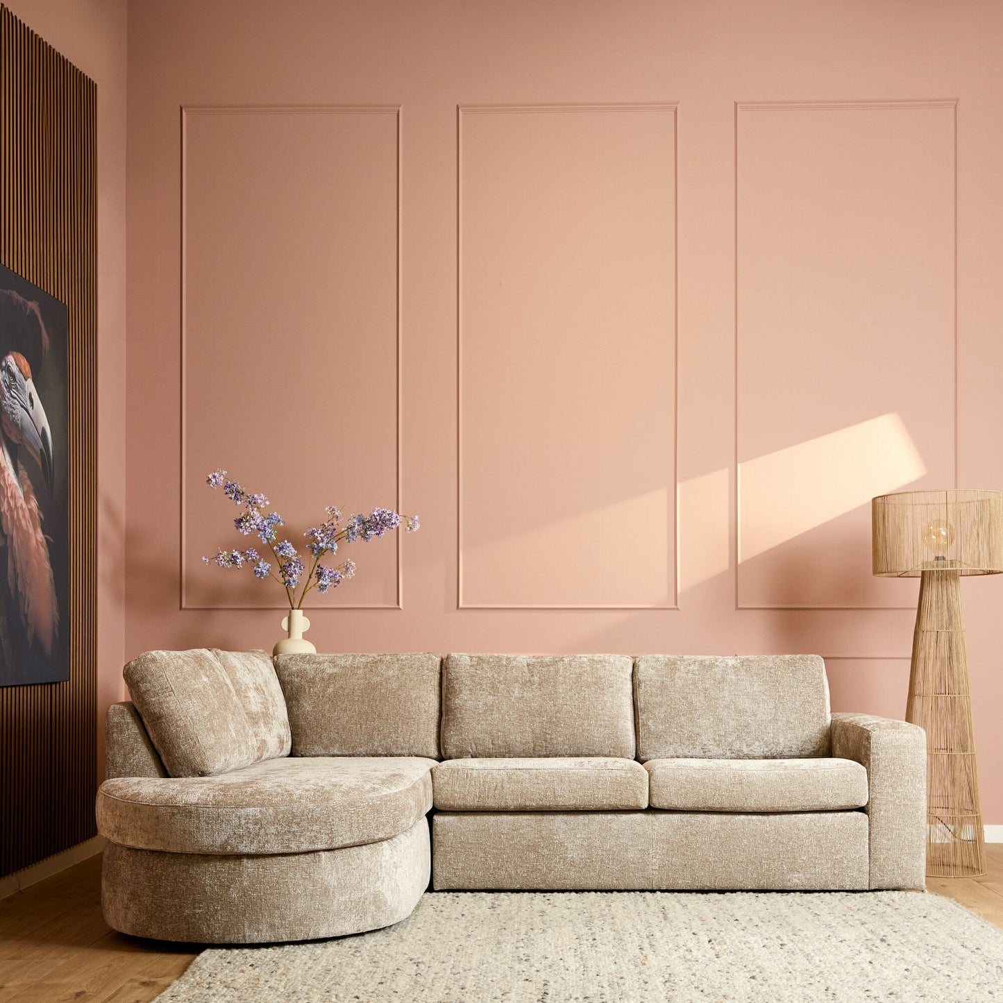 Hoekbank Mara | Beige | Open Eiland Links + 2,5 zits