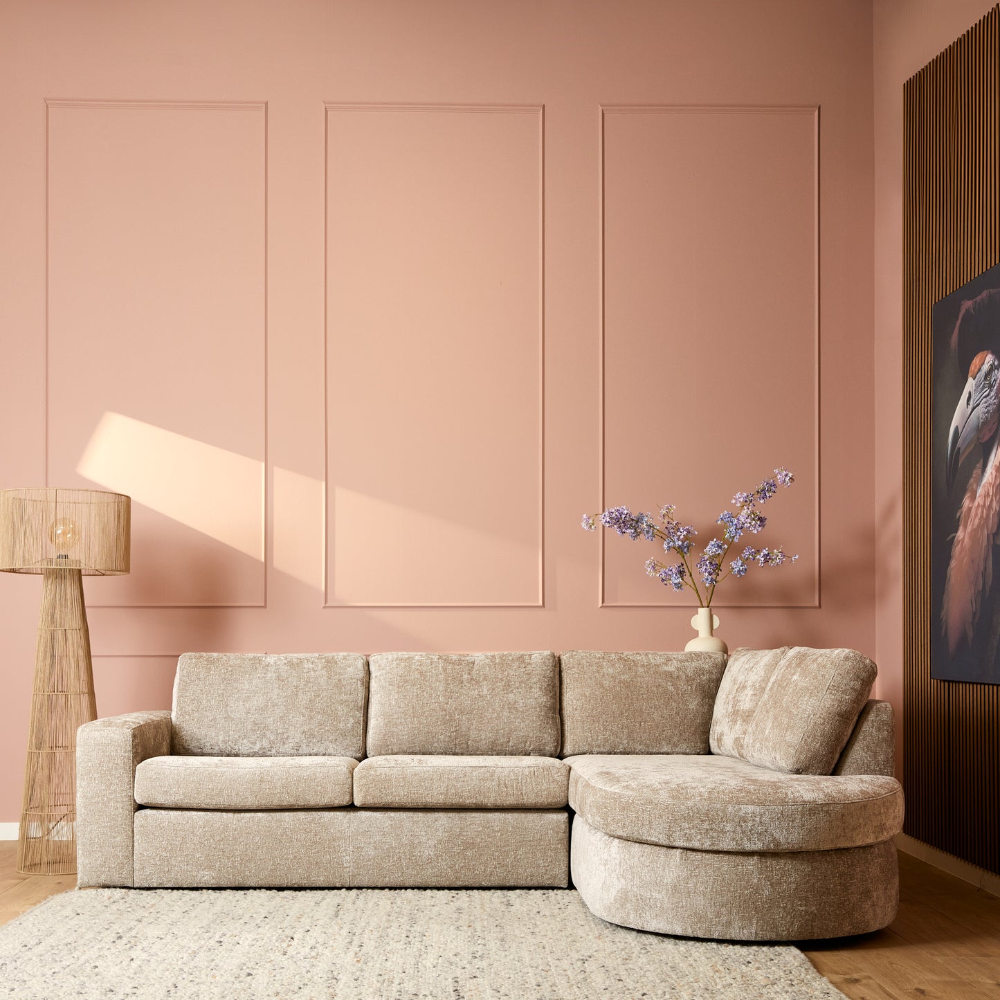 Hoekbank Mara | Beige | Open Eiland Links + 2,5 zits