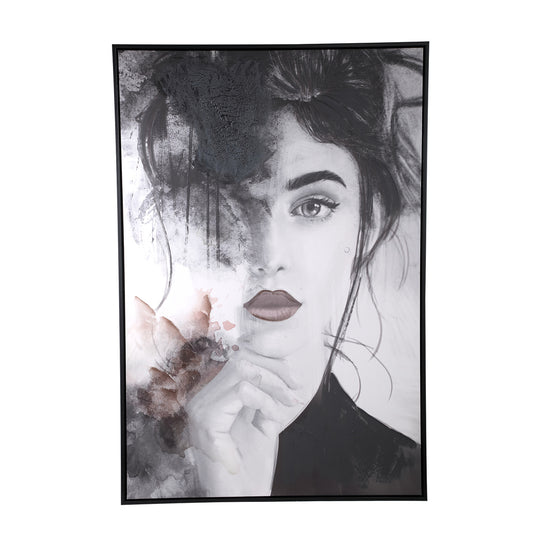 PTMD Wandpaneel Annelies - 123x4x83 cm - Polyester - Zwart