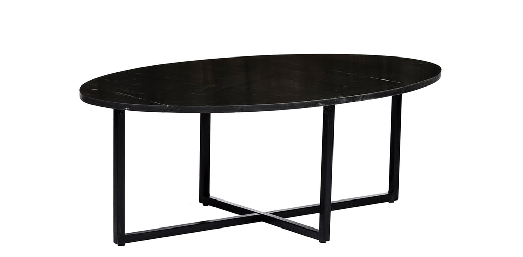 Elize Marble Oval Black Black