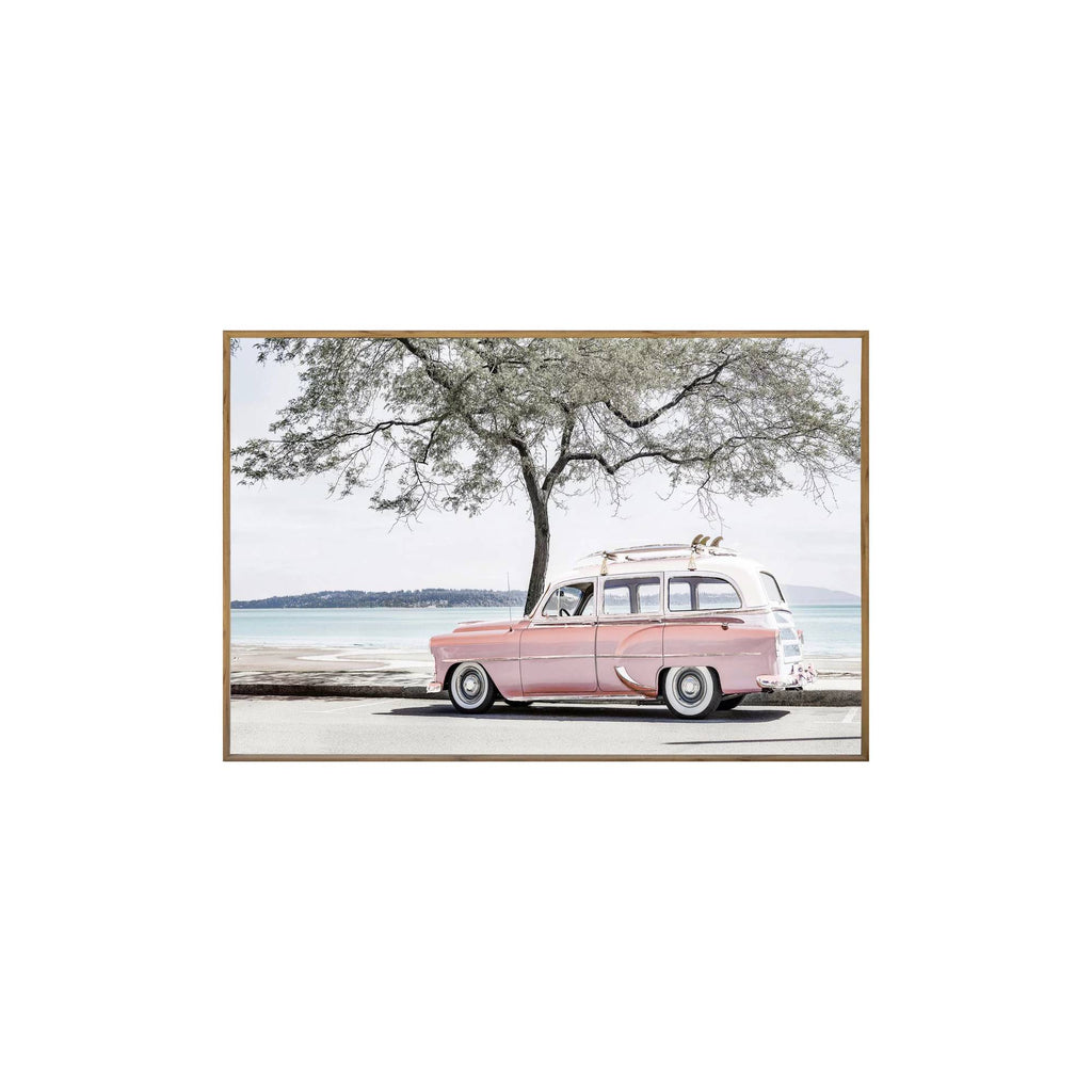 PTMD Wandpaneel Travel - 120x3x80 cm - Glas - Multi