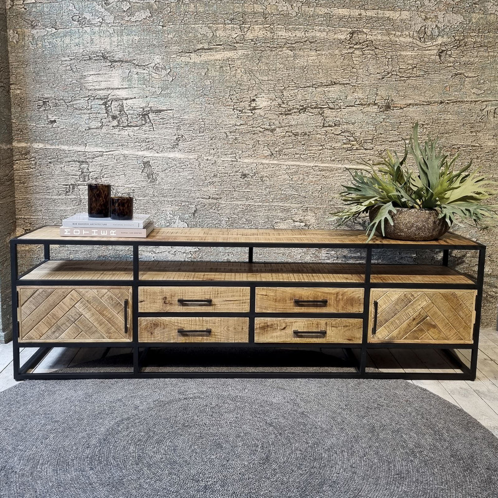 Jax 2 Door 4 Drawer TV Cabinet 200