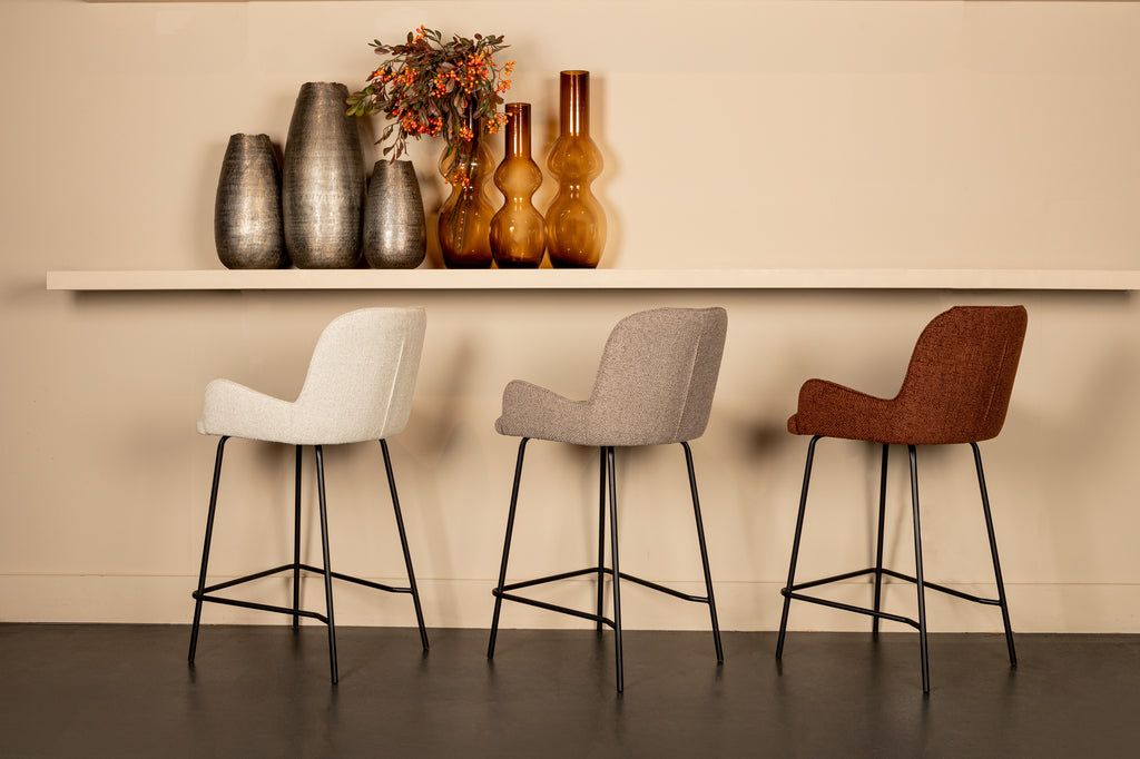 Leander Beige bar stool