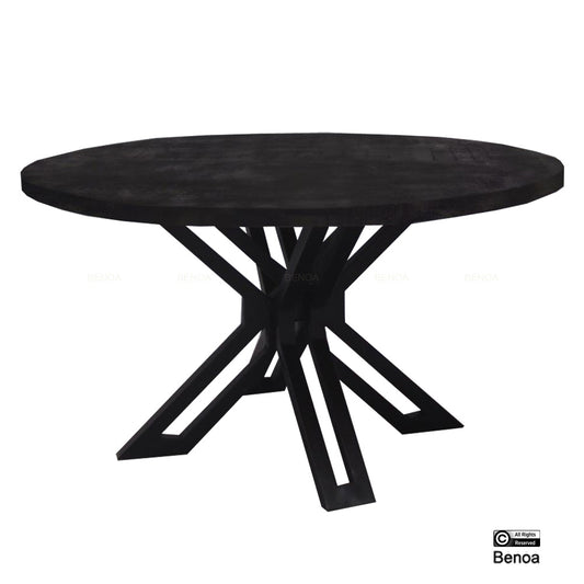 Yana Round Coffee Table Black 80