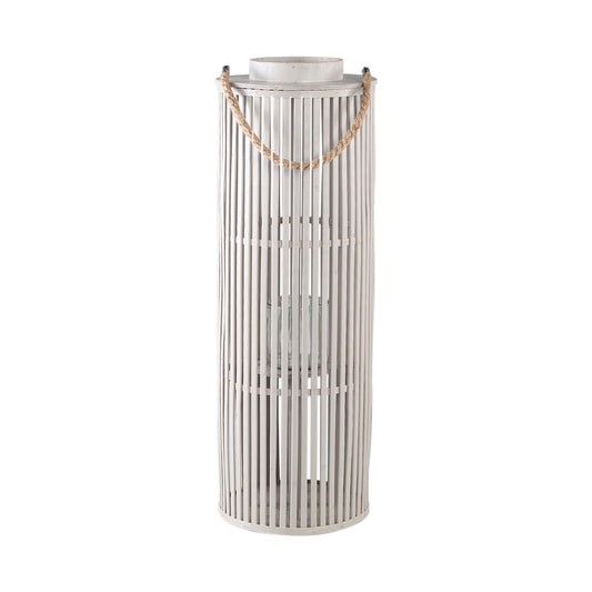 Zafria Cream Bamboo Lantaarn – Rond en Sfeervol